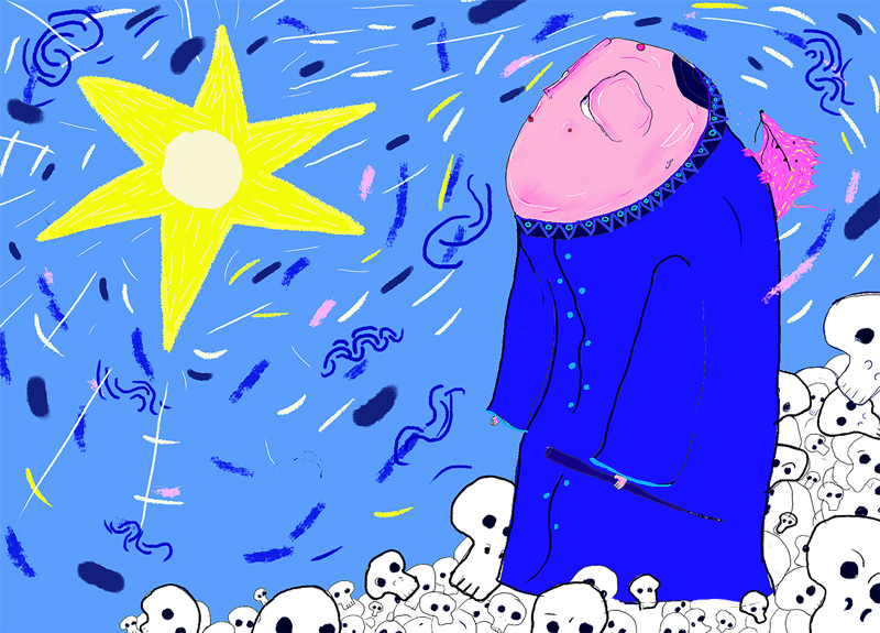 Imagen ilustrativa de Monje y rata