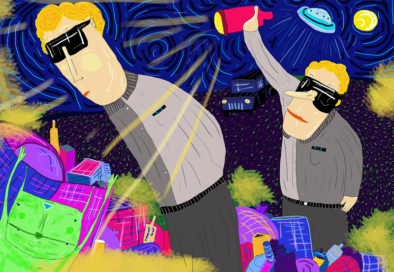 Imagen ilustrativa de ET en el basurero